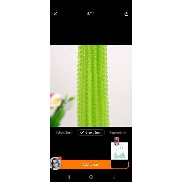 20glass beads+20 copper diomond spacers - Picture 5 of 12